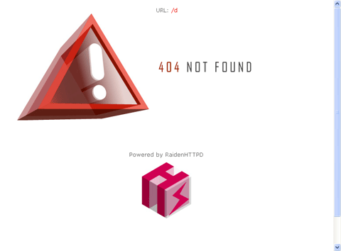 RaidenHTTPD 404 page